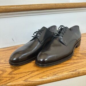 Bruno Magli Black Leather Tuxedo Dress shoes size 8 1/2